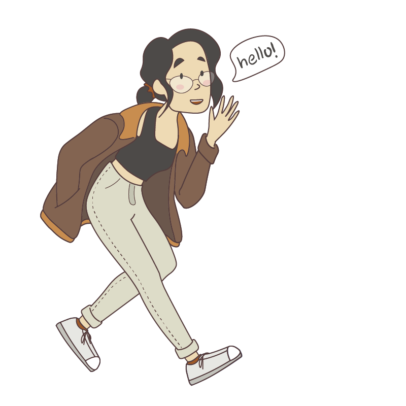 A digital illustration of me, Vanessa Ta.